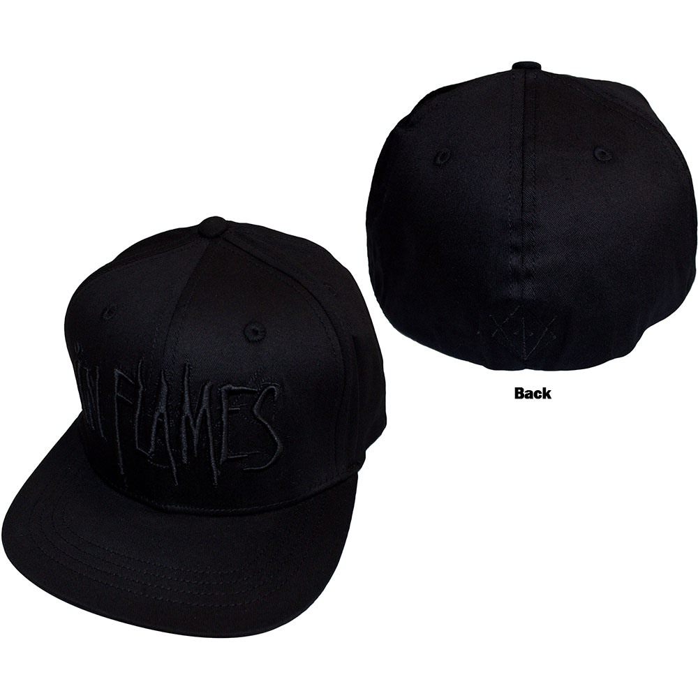 In Flames - Black Logo Casquette Snapback - Noir